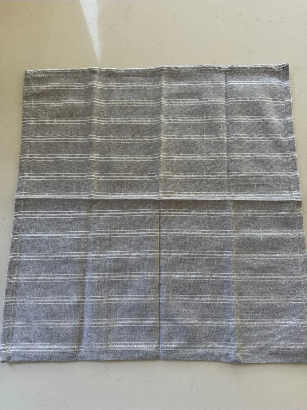 Grey Silver Napkins set of 12. NWOT